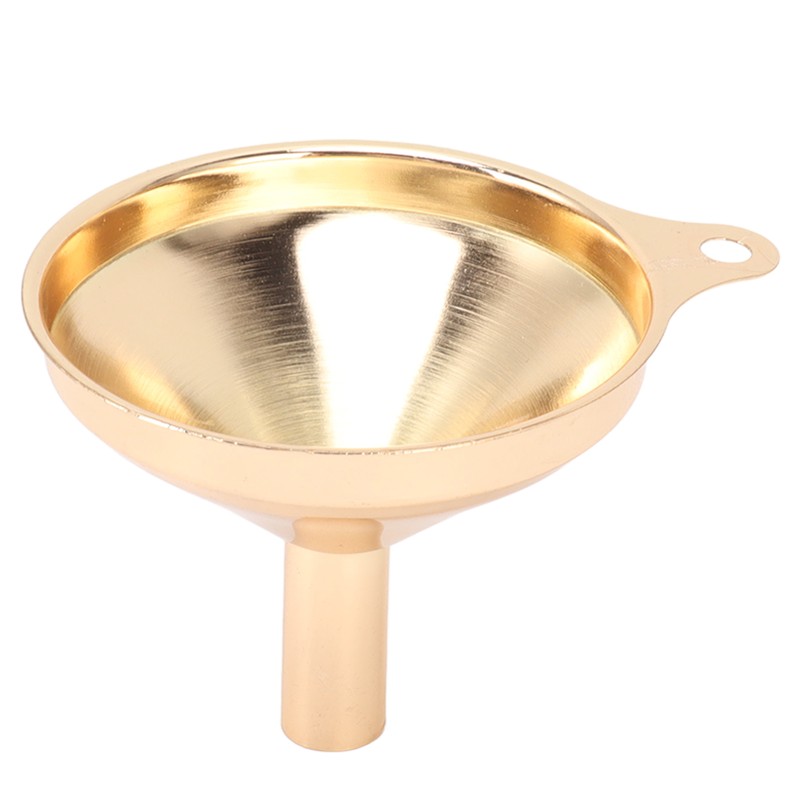 5 Pcs Funnel Set Stainless Steel Gold Plating Wide Mouth