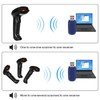 WoneNice Barcode Scanner Wireless 2-in-1 (2.4Ghz Wireless+USB 2.0 Wired) Handheld
