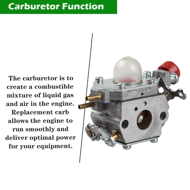Carburetor Compatible with Craftsman B215 200mpf/430cfm 25cc 2-Cycle Gas Leaf
