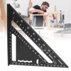 Triangle Ruler 7in Carpenter Square Aluminum 90 Degrees 45 Degrees