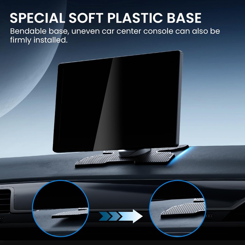 TECXERLLON 9.0" Wireless CarPlay Screen for Car, Android Auto Screen