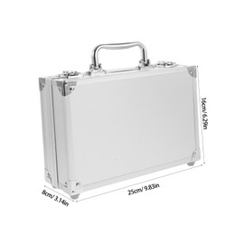 Operitacx Multi Functional Aluminium Alloy Toolbox Small Handheld Carrying Case for Tools Ergonomic Handle Portable Design for Travel and Outdoor Use