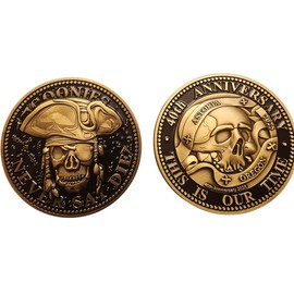 Inspired by Goonies, 40th Anniversary Challenge Coin – Never Say Die Limited Edition Collector’s Coin – Astoria Oregon 2025 Commemorative Gift