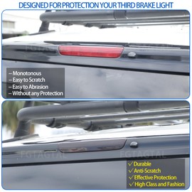 Fgtagtal Smoked Third Brake Light Cover Trim Compatible with Toyot@ FJ Cruiser 2007-2021, High Mount 3rd Brake Light Cover, ABS Brake Tail Light Lamp Decorative Accessories