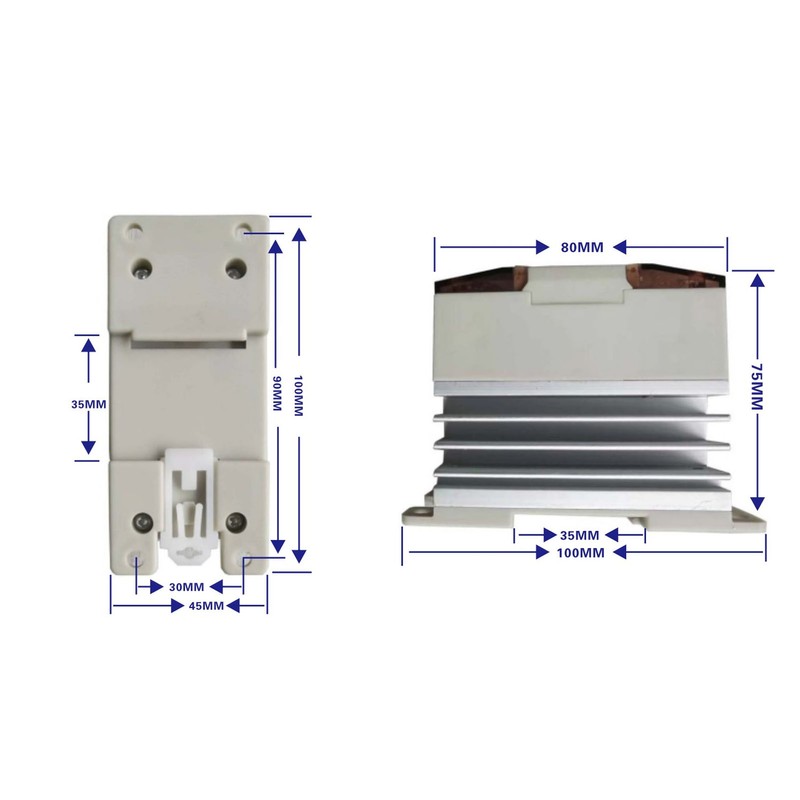 3 Phase Solid State Relay with Radiator 3‑32VDC Control Voltage