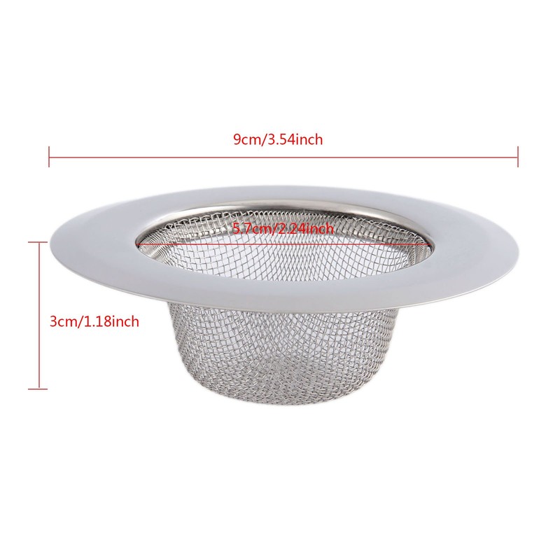 Mtsooning 2PCS Kitchen Sink Strainer, 3.5" Diameter Stainless Steel Drain