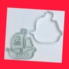 Set of 3 Pirate Themed Cookie Cutters