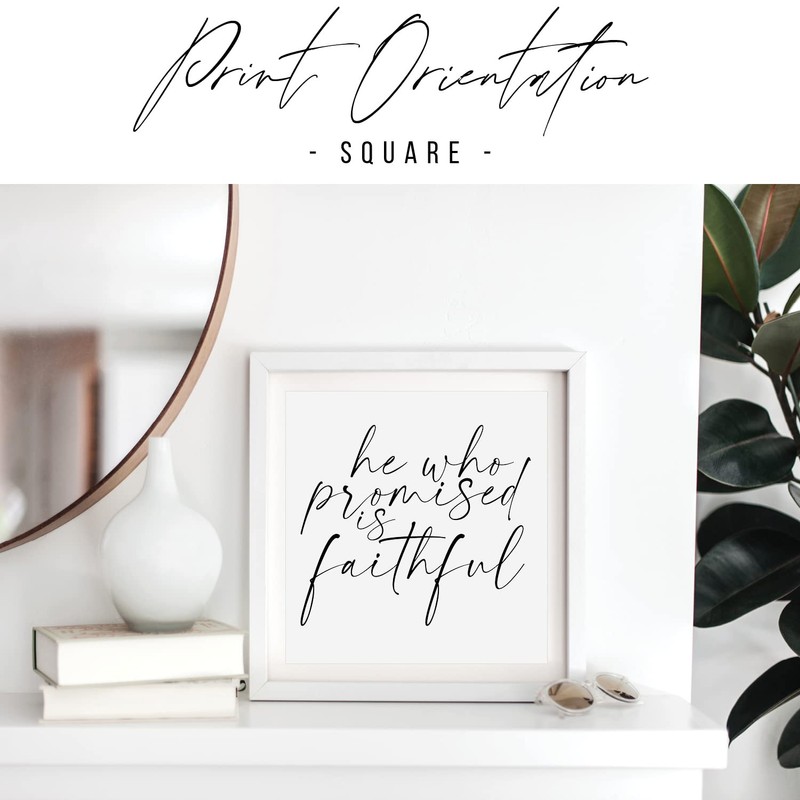 He Who Promised Is Faithful Print, UNFRAMED
