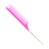 1Pc Pink Hair Tail Combs Pin Parting Comb, Carbon Fibre
