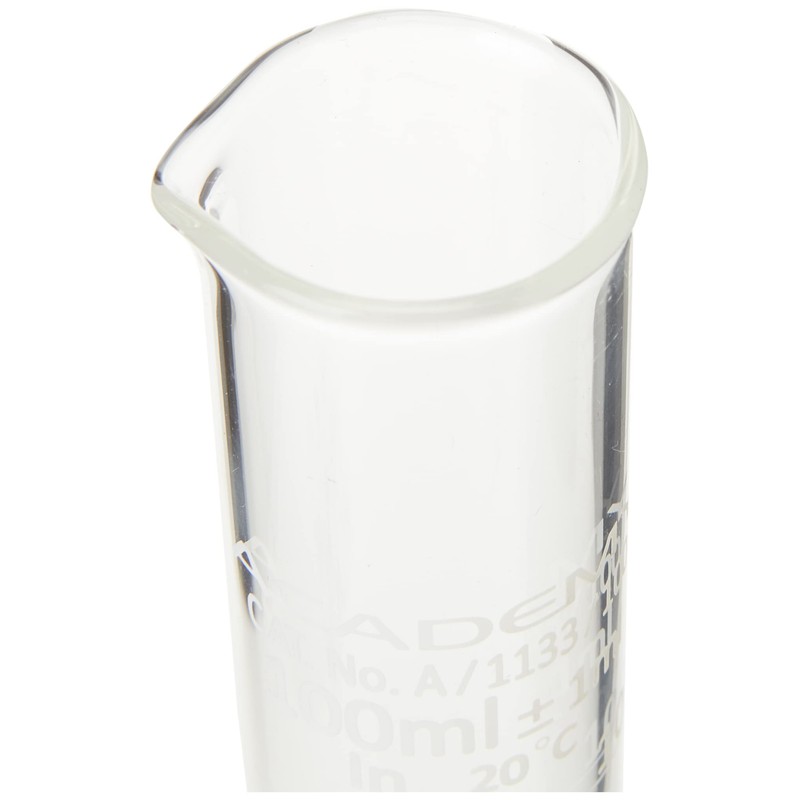 GLASS MEASURING CYLINDER (GRADUATED BOROSILICATE GLASS) 100ML