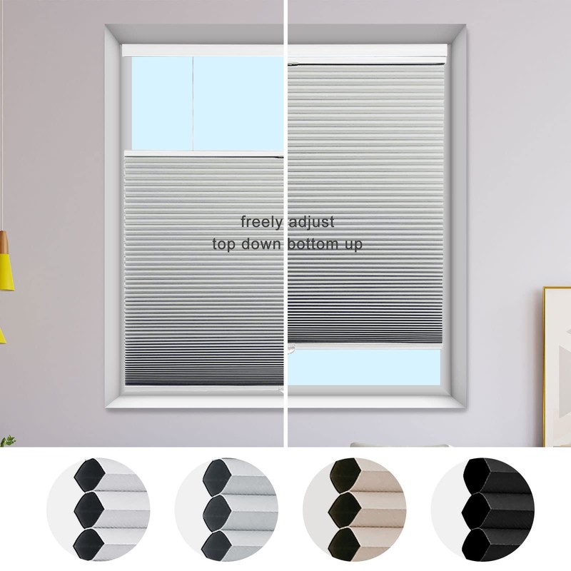 Custom Size MYshade Top Down Bottom Up Shades Cordless Blackout