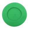 ZLYC Women's Classic French Artist Beret Beret, Bright Green