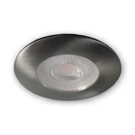 LICHT DISCOUNT Dimmable LED Recessed Spotlight, Step Dimming, Dimming without Dimmer, 3 Levels Dimming Possible 100/50/10%, Recessed Spotlight, 230 V, Neutral White, 7 W, Brushed Aluminium