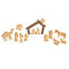 RUSATEN Wooden Nativity Scene Set – Christmas Desk Decor with