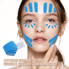 Face Lift Tape,3Rolls Anti Wrinkle Tape Wrinkle Patches,Non-Invasive Wrinkle Remover Neck Lift Tape,Multifunctional High Elasticity Anti Wrinkle Tape for Facial Wrinkles Issues Forehead Lines Frown