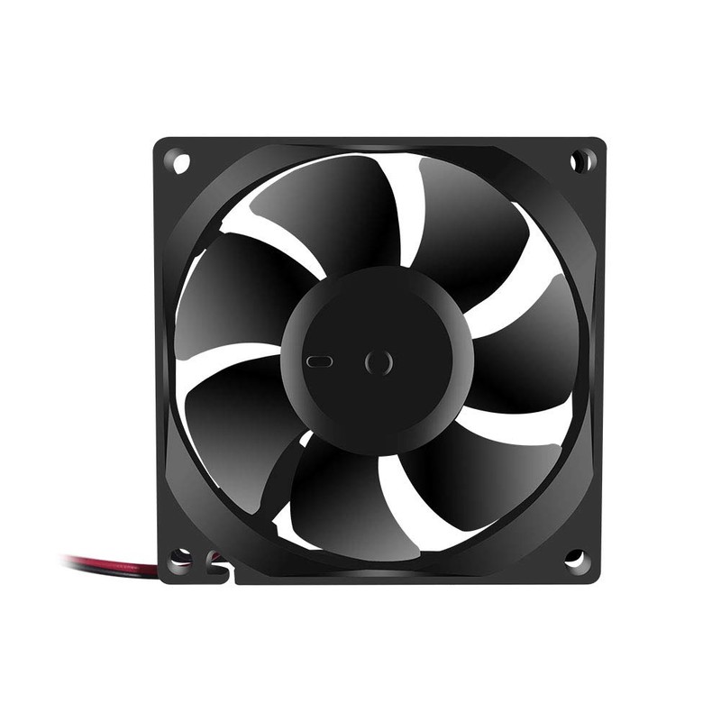 2Pcs 5V 3.14in 0.98in 80mm x 80mm x 25mm DC