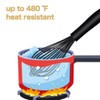 OYV Dishwasher Safe Silicone Whisk, Sealed Waterproof Design Set of