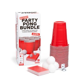 WHAT DO YOU MEME? Buzzed Party Pong Bundle – Outdoor & Indoor Drinking Game Kit for Adults, Bachelor Party Favorite with Supplies & Instructions for 10+ Games Like Beer Pong, Flip Cup & Kings Cup