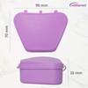 wellsamed KFO Mini Purple Denture Box for Storing Braces, Splints