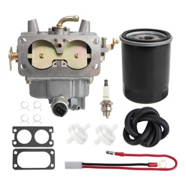 Carbbia Carburetor w/Tune up Kit for Generac RV Guardian Generator 0G4611 GT990 GTV990 Replaces 0F9036 053640 33HP Carb with Oil Filter 070185ES