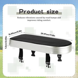 Wshxjzyay Bicycle Manned Cushion,Rear Seat for Ebike,Universal Soft Bike Rear Seat Cushion Soft Pad Lightweight