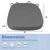 BUYUE Thickened 2.5" Friendly Woven Fabric Dining Chair Cushion, U-Shape