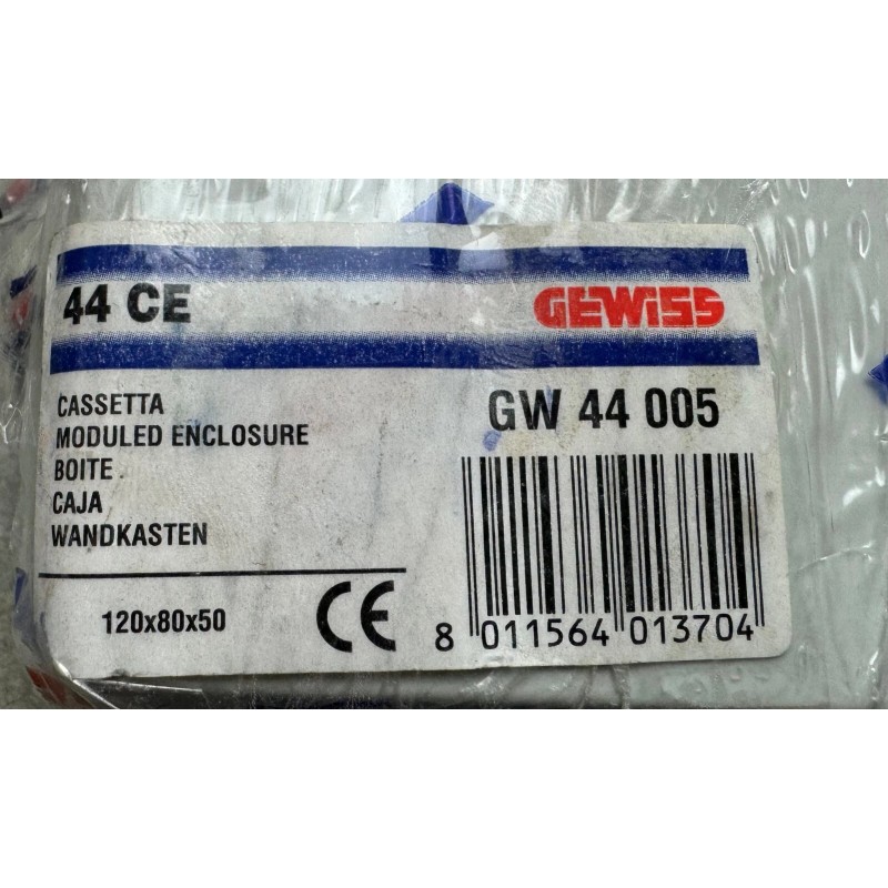 GEWISS GW44005 Junction Box With Plain Screwed LID - IP55