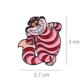 Distrigeek Cheshire Cat Alice Pin Badge Collection Metal Enamel Pin Badge Gift for Men and Women Enamel No Gems, enamel, No gemstones