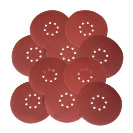 WEN 6369SP80 Drywall Sander 80-Grit Hook and Loop 9-Inch Sandpaper, 10-Pack