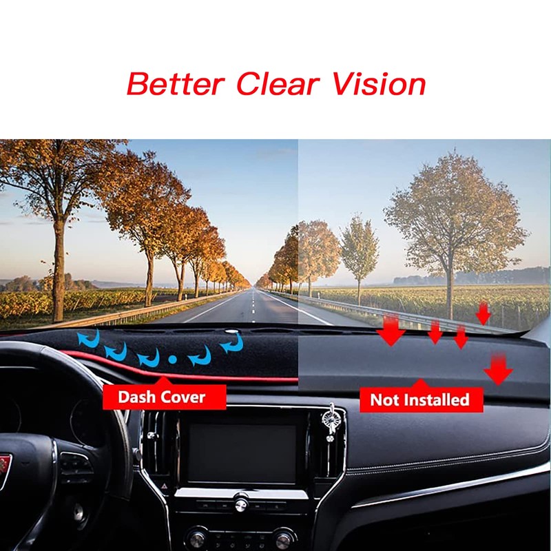 KEEGTBOX Dash Mat Cover Custom for 2014-2018 GMC Sierra Chevy