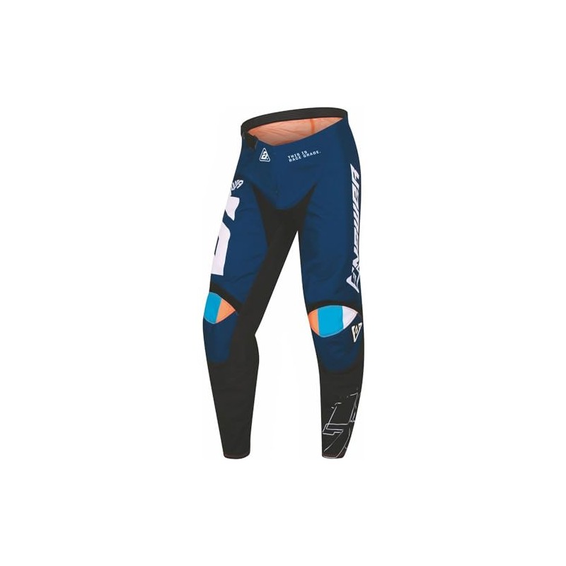 Answer Racing 447312 Men's A23 Syncron CC Pant: Blue/Hyper Orange/Black,