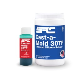 SPRESIN Cast-a-Mold 30TF RTV Liquid Silicone Epoxy Resin 32 Oz, 2-Part, Jewelry and Soap Molds Making and Casting Kit, Ideal for Polyurethane, Polyester, Cement, Soap, Wax, and Plaster Molding