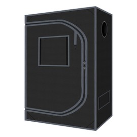 4x2 Grow Tent Plant Tent Dark Room, 600D Mylar Hydroponic 48"x24"x60" Grow Tent with Removable Floor Tray for Indoor Plant Growing