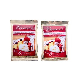 Vivian's Live Again Vegan Whipped Cream Replacement Mix-Dairy Free- Gluten Free - 2 Pack