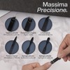 ESHMHE Professionelles Maniküreset, 7-teilig, mit schwarzem PU-Etui, Unisex, für Hand-