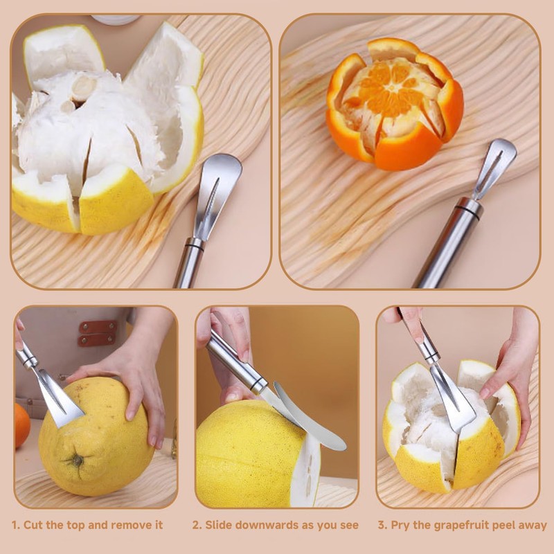 TVSVKWE 2 Pieces Peeling Tools, Stainless Steel Fruit Tools, Fruit