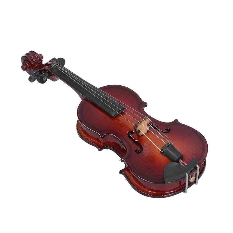 Violin Model Mini Exquisite Musical Instrument Decorative Handicraft Ornament for