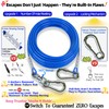 TOPKNOT Dog Tie Out Cable and Stake,(up to 200lbs) 360°Swivel