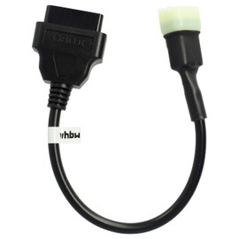 vhbw OBD2 Adapter 6 Pin auf OBD2 16Pin kompatibel mit KTM 690 Duke (ab 2011), 690 Enduro, 690 SMC, 690 Supermoto, LC8 990 Motorrad - 20 cm