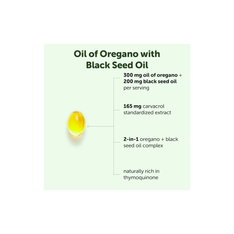 Micro Ingredients Aceite de orégano con aceite de semilla negra,