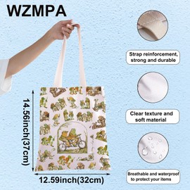 WZMPA Funny Frog and Toad Arnold Lobel Cosmetic Bag Frog and Toad Fans Gift Humour Frog and Toad Character Makeup Zipper Pouch Bag Frog and Toad Merchandise, Frog & Toad F TG, Fit