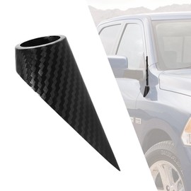 Radio Antenna Base Mount Adapter (Carbon Fiber),for Dodge Ram 1500 2500 3500 4500 5500 Truck Accessories Replacement Car Antenna Base Moulding Cover Housing
