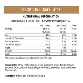 Applied Nutrition Iso Xp Whey Protein 4 Lbs 72 Servicios Sabor Cafe Late                                                                              