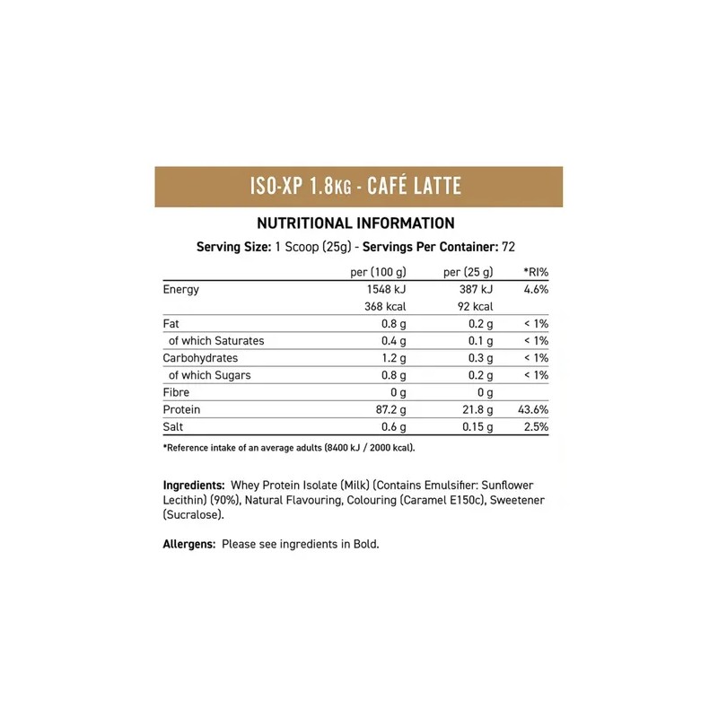 Applied Nutrition Iso Xp Whey Protein 4 Lbs 72 Servicios