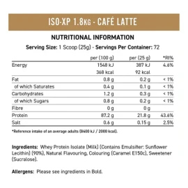 Applied Nutrition Iso Xp Whey Protein 4 Lbs 72 Servicios Sabor Cafe Late