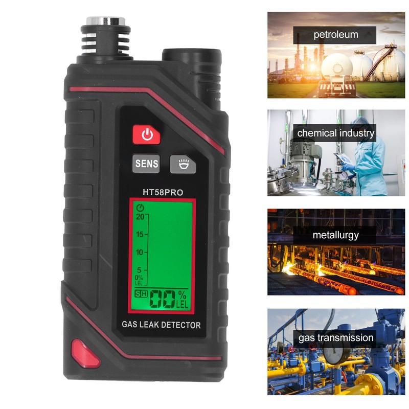 Gas Leak Detector Combustible Gas Alarm Multifunctional Handheld Gas Tester