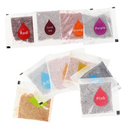 Hohopeti 10pcs Tie Dye Kit for Boys and Girls Fabric Dyeing Powder DIY Tie Dye Red