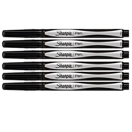 Sharpie Pen Fine Point Pen, 6 Black Pens (1742663)