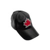 Genuine Leather Canada Baseball Cap, Canada Maple Leaf Embroidery, Canadian