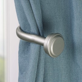 Decopolitan Cap Curtain Holdback, Nickel